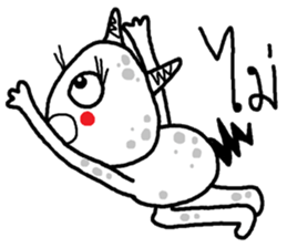 Monster ha ha ha sticker #12995144