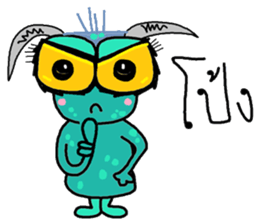 Monster ha ha ha sticker #12995156