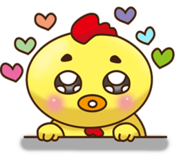 Comfortably chicken2 sticker #12995673
