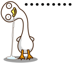 Comfortably chicken2 sticker #12995679