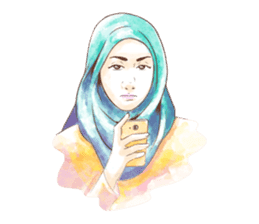 Jaman Hijab sticker #12996215