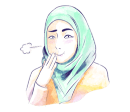 Jaman Hijab sticker #12996220