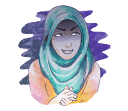 Jaman Hijab sticker #12996229