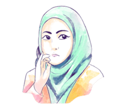 Jaman Hijab sticker #12996231