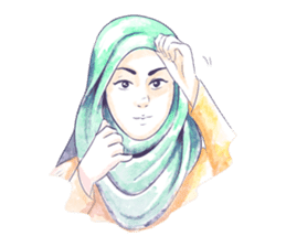 Jaman Hijab sticker #12996233