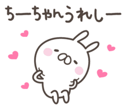 CHI-CHAN's basic pack,cute rabbit sticker #12996455