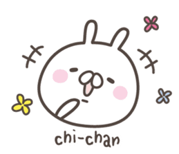 CHI-CHAN's basic pack,cute rabbit sticker #12996462