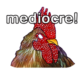 Everyday Conversation with roosters sticker #12996608