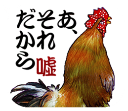 Everyday Conversation with roosters sticker #12996620