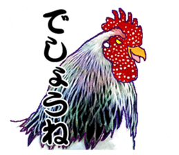 Everyday Conversation with roosters sticker #12996634