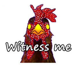 Everyday Conversation with roosters sticker #12996635