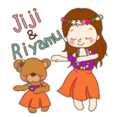 Jiji and Riyamu Hula ver.