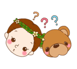 Jiji and Riyamu Hula ver. sticker #12997101