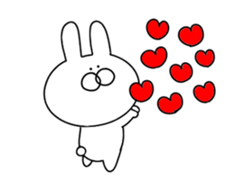 Invective rabbit that can be used sticker #12997133