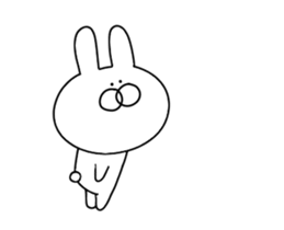 Invective rabbit that can be used sticker #12997141