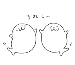 Twins of seals sticker #12997223