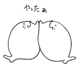 Twins of seals sticker #12997228
