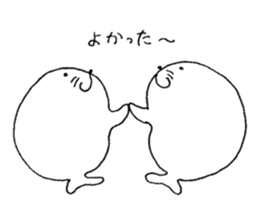 Twins of seals sticker #12997235