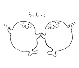 Twins of seals sticker #12997236