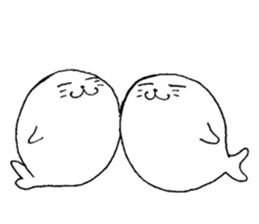 Twins of seals sticker #12997237