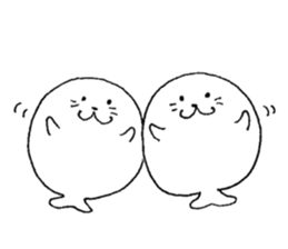 Twins of seals sticker #12997238