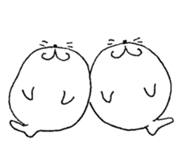 Twins of seals sticker #12997244