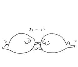 Twins of seals sticker #12997248