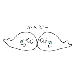 Twins of seals sticker #12997250