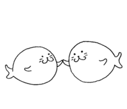 Twins of seals sticker #12997251