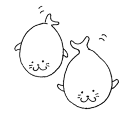 Twins of seals sticker #12997253
