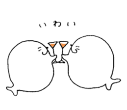 Twins of seals sticker #12997254