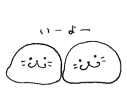 Twins of seals sticker #12997255