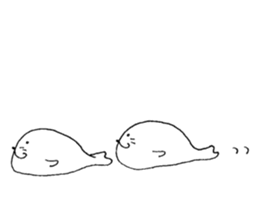 Twins of seals sticker #12997258