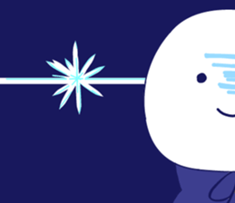 a moonlight night sticker #12997389