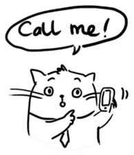 Cute cats in sketches (N.4) by trikono sticker #12997508