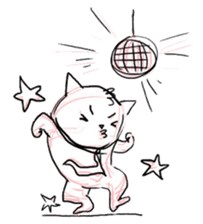 Cute cats in sketches (N.4) by trikono sticker #12997536