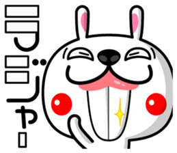 Mr. rabbit who is a snaggletooth sticker #12998191