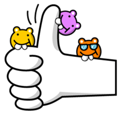 Mr. rabbit who is a snaggletooth sticker #12998193