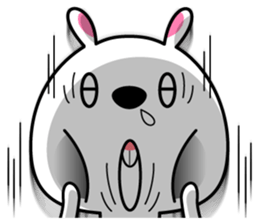 Mr. rabbit who is a snaggletooth sticker #12998196