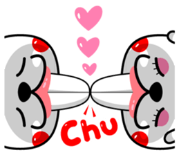 Mr. rabbit who is a snaggletooth sticker #12998205