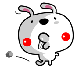 Mr. rabbit who is a snaggletooth sticker #12998207