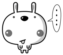 Mr. rabbit who is a snaggletooth sticker #12998208