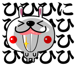 Mr. rabbit who is a snaggletooth sticker #12998209