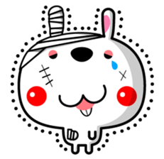 Mr. rabbit who is a snaggletooth sticker #12998213