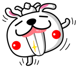 Mr. rabbit who is a snaggletooth sticker #12998215
