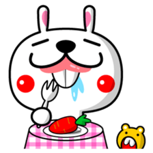 Mr. rabbit who is a snaggletooth sticker #12998216