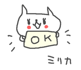 Mirika cute cat stickers! sticker #12998470