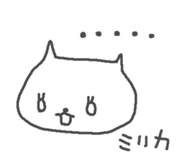 Mirika cute cat stickers! sticker #12998491