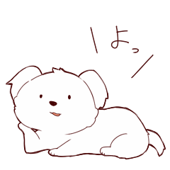 Hinata-kun Sticker of cute dog