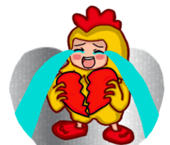 Shang Ai wear rooster clothing sticker #13001305
